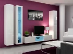Cama Living room cabinet set VIGO 17 baltas gloss