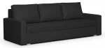 Trivietė sofa Mondo, juoda