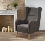Fotelis CHESTER leisure chair, color: dark pilkas