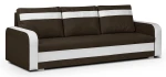 Trivietė sofa Condi, ruda/balta