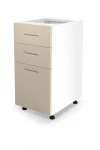 VENTO DS3-40/82 lower cabinet with drawers, color: baltas / beige