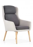 Fotelis PURIO leisure chair, color: light pilkas / dark pilkas