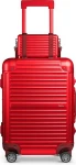 Kelioninis Feru Beverly 54 cm -matkalaukku & pikkulaukku, punainen alumiini