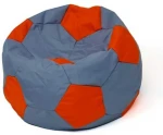 Soccer Sako bag pouffe pilkas-red XXL 140 cm
