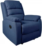 Atlošiamasis fotelis MANUEL, 88x95x103cm, rankinis mechanizmas, tamsiai mėlynas