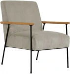 Fotelis JADE 63x75,5xH85,5cm, pilkšvai smėlio spalvos