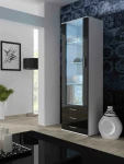 SOHO 4 set (RTV180 cabinet + 2x S1 cabinet + shelves) Baltas/Juodas gloss