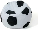 Sako bag pouffe ball baltas-juodas XXL 140 cm