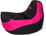 Sako bag pouffe Bolid juodas-pink XXL 140 x 100 cm
