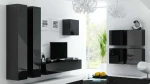 Cama Living room cabinet set VIGO 24 juodas/juodas gloss