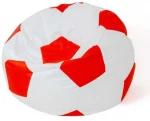 Sako bag pouf Ball baltas-red XXL 140 cm