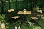 Kalune Design Sodo stalo ir kėdžių rinkinys (3 vienetai) Bistro Set 8