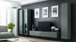 Cama Living room cabinet set VIGO 2 pilkas/pilkas gloss