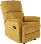 Atlošiamasis fotelis GUSTAV, 84x92x104cm, uždangalas: audinys, spalva: tamsi geltona
