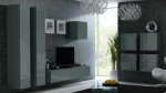 Cama Living room cabinet set VIGO 24 pilkas/pilkas gloss