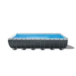 Intex Ultra XTR stačiakampio formos baseino rinkinys su smėlio filtro siurbliu, saugos kopėčiomis, šluoste, užvalkalu Tamsus Pilkas, Amžius 6+, 732x366x132 cm