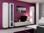 Cama Living room cabinet set VIGO 2 baltas gloss