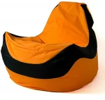 Sako bag pouf Bolid oranžinis-juodas XXL 140 x 100 cm