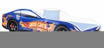 Lova su čiužiniu Car BED-BLUE-4, 140x70 cm, mėlyna