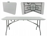 Sulankstomas stalas Party, 180x70 cm, baltas