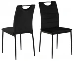 4 kėdžių komplektas Actona Dia, juodas