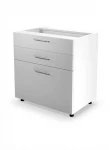 VENTO DS3-80/82 lower cabinet with drawers, color: baltas