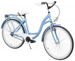Miesto dviratis AZIMUT City Lux 26" 2021, šviesiai mėlynas