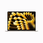 Nešiojamas kompiuteris Macbook Air 15 colių Apple M2 8C CPU, 10C GPU/8GB/256GB SSD/Starlight/INT (2023 m. modelis)