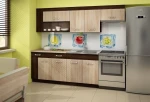 Virtuvinių spintelių komplektas Viza Plus, rudos/ąžuolo spalvos