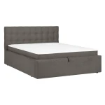 Čiužinys Continental bed LEENA 160x200cm, with mattress, dark beige