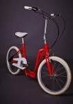 Sulankstomas dviratis-paspirtukas 2in1, The-Sliders Metro, raudonas