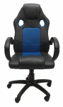 Biuro kėdė Enzo, juoda/mėlyna
