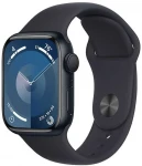 Išmanusis laikrodis Apple Watch Series 9 GPS, 45mm Aliuminio korpusas w kolorze północy su sportiniu dirželiu w kolorze północy - S/M