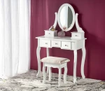 SARA dresser console with stool, baltas matt