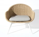 Kėdė, balta/smėlio spalvos