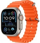 Išmanusis laikrodis Apple Watch Ultra 2 GPS + Cellular, 49mm Koperta su tytanu su paskiem Ocean w kolorze pomarańczowym