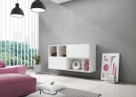 Cama living room furniture set ROCO 15 (RO4+2xRO3+2xRO6) baltas