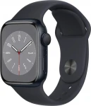 Išmanusis laikrodis Apple Watch 8 GPS 41mm Midnight Alu Sport Granatowy (MNP53WB/A)