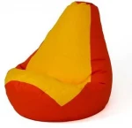 Sako bag pouffe Pear red-yellow XXL 140 x 100 cm