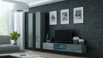 Cama Living room cabinet set VIGO 19 pilkas/pilkas gloss