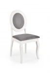 6 kėdžių komplektas BAROCK baltos medinės kėdės1