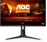 Monitorius AOC Gaming Q27G2U/BK 68,6 cm, 2560 x 1440 pikseliai, Quad HD LED, 144hz, 1 ms, Freesync Premium, 3-sided frameless