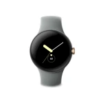 Išmanusis laikrodis Google Pixel Watch WiFi (41mm, 32 GB), Šampaninės spalvos apvadas su pilkos spalvos silikoniniu dirželiu