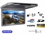 Automagnetola Nvox Automobilio pakabinamų lubų LCD monitorius 13 colių HDMI USB SD