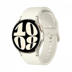 Išmanusis laikrodis Samsung Galaxy Watch 6 BT, 40 mm, Auksinės spalvos korpusas su kreminės spalvos dirželiu