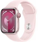 Išmanusis laikrodis Apple Watch Series 9 GPS + Cellular, 41mm Aliuminio korpusas w kolorze różowym su paskiem sportowy w kolorze jasnoróżowym - M/L