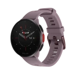 Išmanusis laikrodis Polar Pacer, S/L dydžio, Juodos spalvos apvadas su purpurinės spalvos silikoniniu dirželiu