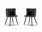 2-ių kėdžių komplektas Cosmopolitan Design Evora, pilkas