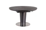 Išskleidžiamas valgomojo stalas Signal Meble Orbit 120 cm, juodas