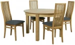 Dining set CHICAGO NEW round table, 4 chairs (19923)